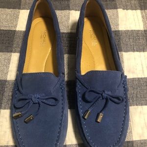 Michael Kors Blue Suede Loafers